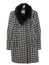 MEXX Manteau en laine Dames Manteau T EU 40 noir-blanc cassé-gris clair