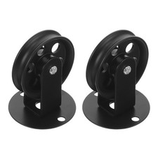  Poulie de lampe rustique en fer 2 pièces : suspension pour luminaire suspendu,