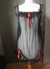 NUISETTE VOILE ROUGE ET NOIRE TRES SEXY TAILLE  L/XL