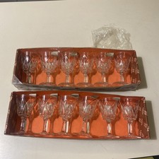 vintage 2 boites de 6 verres