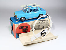 JOUSTRA - 2611 - Simca 1000 avec Galerie et Skis - Téléguidée - En boite
