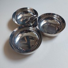 Serviteur à apéritif en métal blanc vintage 70'/ 80'