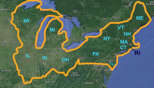 Topo 24k northeast map - us,