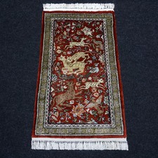Tapis en Soie Scène de Chasse