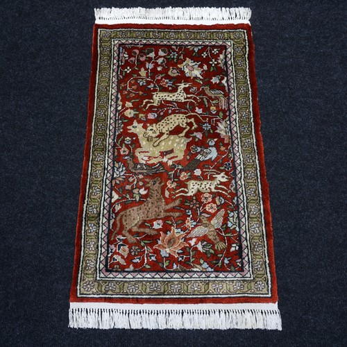 Tapis soie ghom 40 cm - tapis,