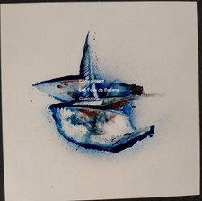 Tableau Art  Abstrait couleur bleu aérosol Signé Abstract Signed Artwork 13x13