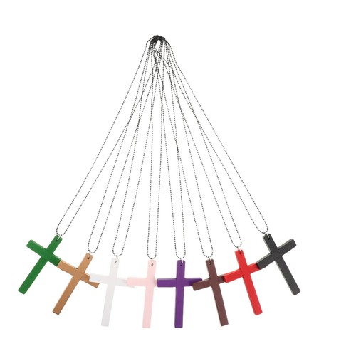 Collier mini croix - collier, 8