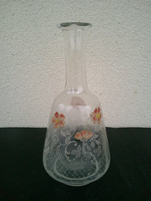 CARAFE EN VERRE DECOR FLEURI