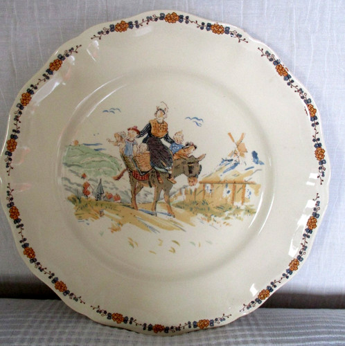 Sarreguemines grande assiette - sarreguemines,