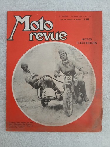 Moto revue 1553 8 1961 - moto, n°1553