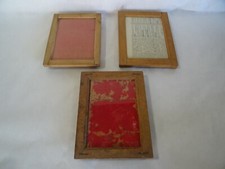 lot 3 chassis presse bois cadre photo plaque 18 x 13 press fram art populaire