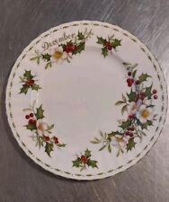 Royal Albert Decembre assiette a dessert Flower Of The Month