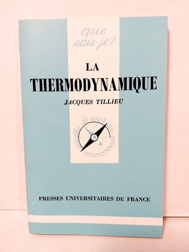 Thermodynamique jacques - thermodynamique,