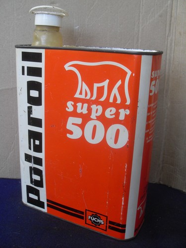Bidon ancien huile garage - , "