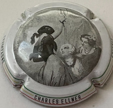 Capsule de Champagne ELLNER Charles (20e. Contour blanc 3 cercle sur contour)