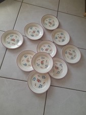 10 Assiettes Dessert Faïence