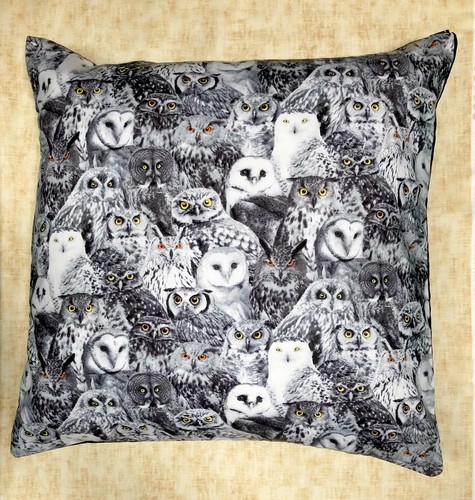 Chouette housse coussin - chouette,