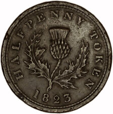 CANADA (NOVA SCOTIA) coin 1/2 Penny 1823 XF Extremely Fine