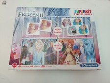 2 PUZZLES CLEMENTONI DISNEY LA REINE DES NEIGES II MEMO + DOMINO + 2 X 30 PIECES