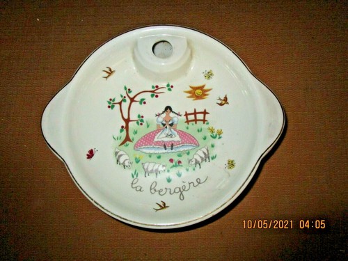 Ancienne assiette bouillie - ancienne,