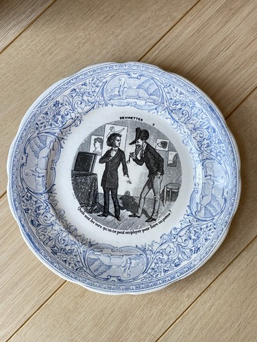 Ancienne assiette faience - ancienne, en