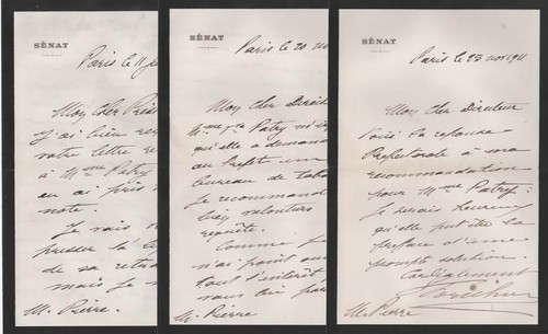 Lettres signées emile - 3, d'