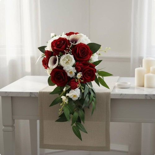 Bouquet mariée forme de - de, en