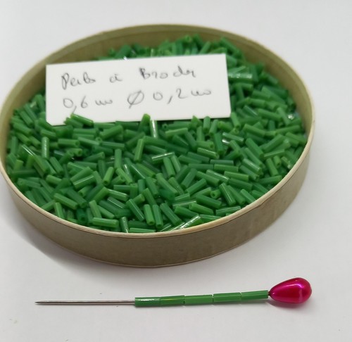 Perles broder tube en - perles,