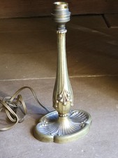 Pied De Lampe Epoque ART Nouveau En Bronze Signé Ch C