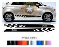 2 X BANDES BAS DE CAISSE POUR FIAT 500 ABARTH DECO PORTIERE STICKER BD540-46