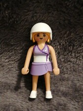 Playmobil femme personnage scooter moto 