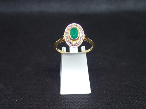 Bague jaune 750 ème de - bague,