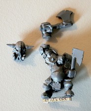 WARHAMMER Metal guerrier Orc noir - Black Ork Citadel 2000s Games Workshop OOP