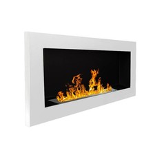 Cheminée bioéthanol encastrable et murale 90 cm Biocamino intérieur contemporain