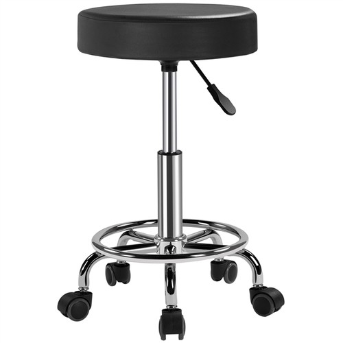 Tabouret rond roulettes - rond,