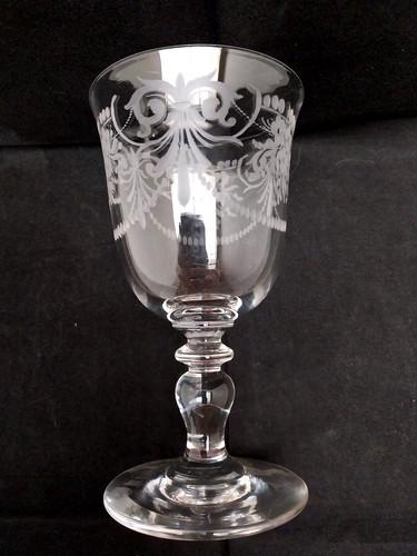 Verre cristal gravé - verre,