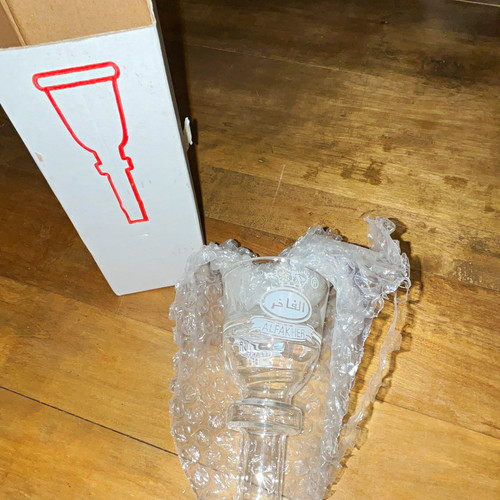 Fakher clear glass hookah - clear,