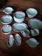 DINETTE FAÏENCE FINE HBCM 1930 (31 pièces)