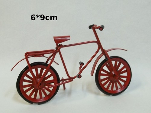 Vélo rouge métal - vélo, en