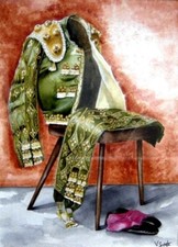 Aquarelle " habit de lumière"