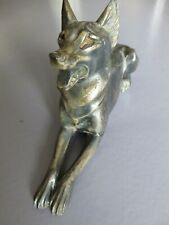 Statuette  chien couché en