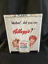 Boite en métal publicitaire céréales corn flakes KELLOGG' S vintage
