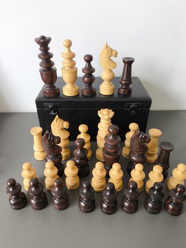 Antique french chess set jeu - chess,