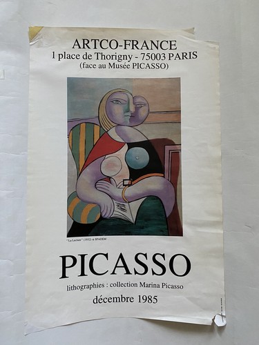 Affiche originale picasso 1985 - affiche,