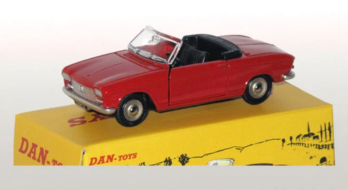 Peugeot 204 cabriolet rouge - cabriolet,