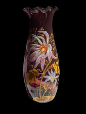 Grand vase émaillé legras - vase,