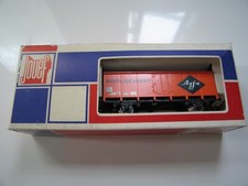 Wagon couvert orange toit argenté Agfa-Gevaert de JOUEF Boite d'origine Bel état