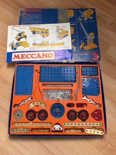 Boite meccano bleue - boite,