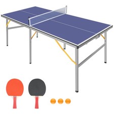 6ft Blue Mid-Size Ping Pong
