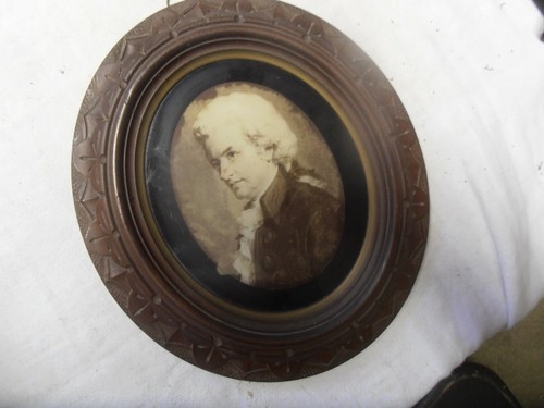 Cadre ancien ovale portrait - cadre,